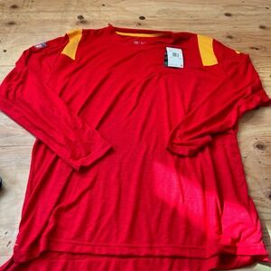 NEW Nike Kansas City Chiefs NFL Jacket Mens 3XL Red Pullover Dri Fit